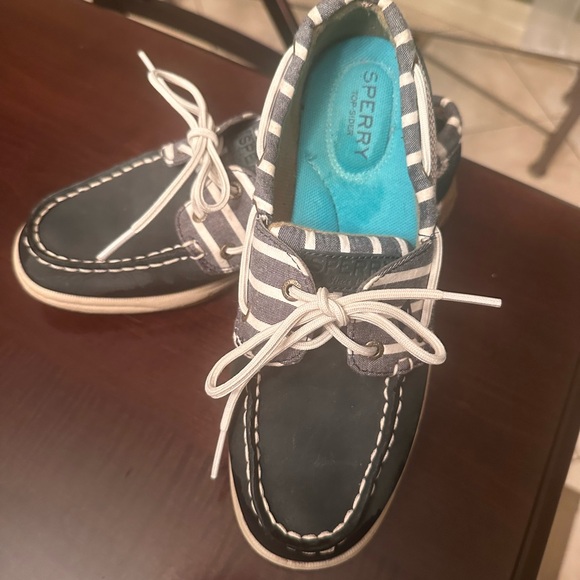 Sperry Striped Navy - Picture 2 of 8